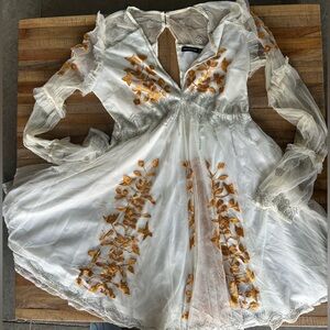 Nasty gal studios embroidered beaded dress